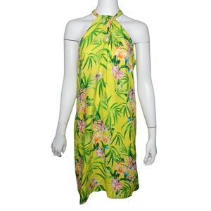 Tommy Bahama Size XL Linen Halter Dress